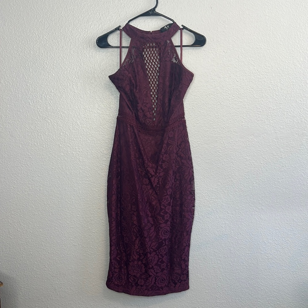 AX Paris 15 Plum Midi Dress